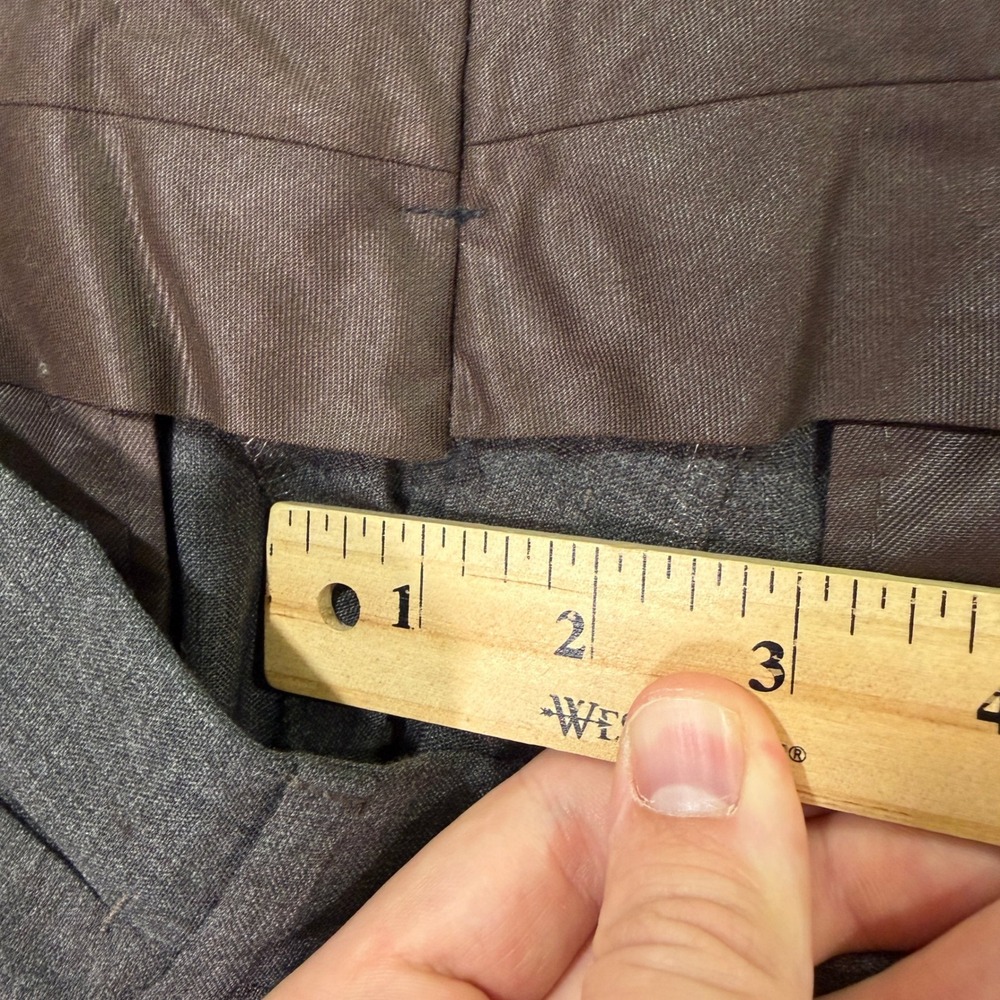 Vintage 80s Brooks Brothers Mens 42XS Slim Fit Gray Wool 2-Piece Suit 34x27 EUC - Picture 16 of 16